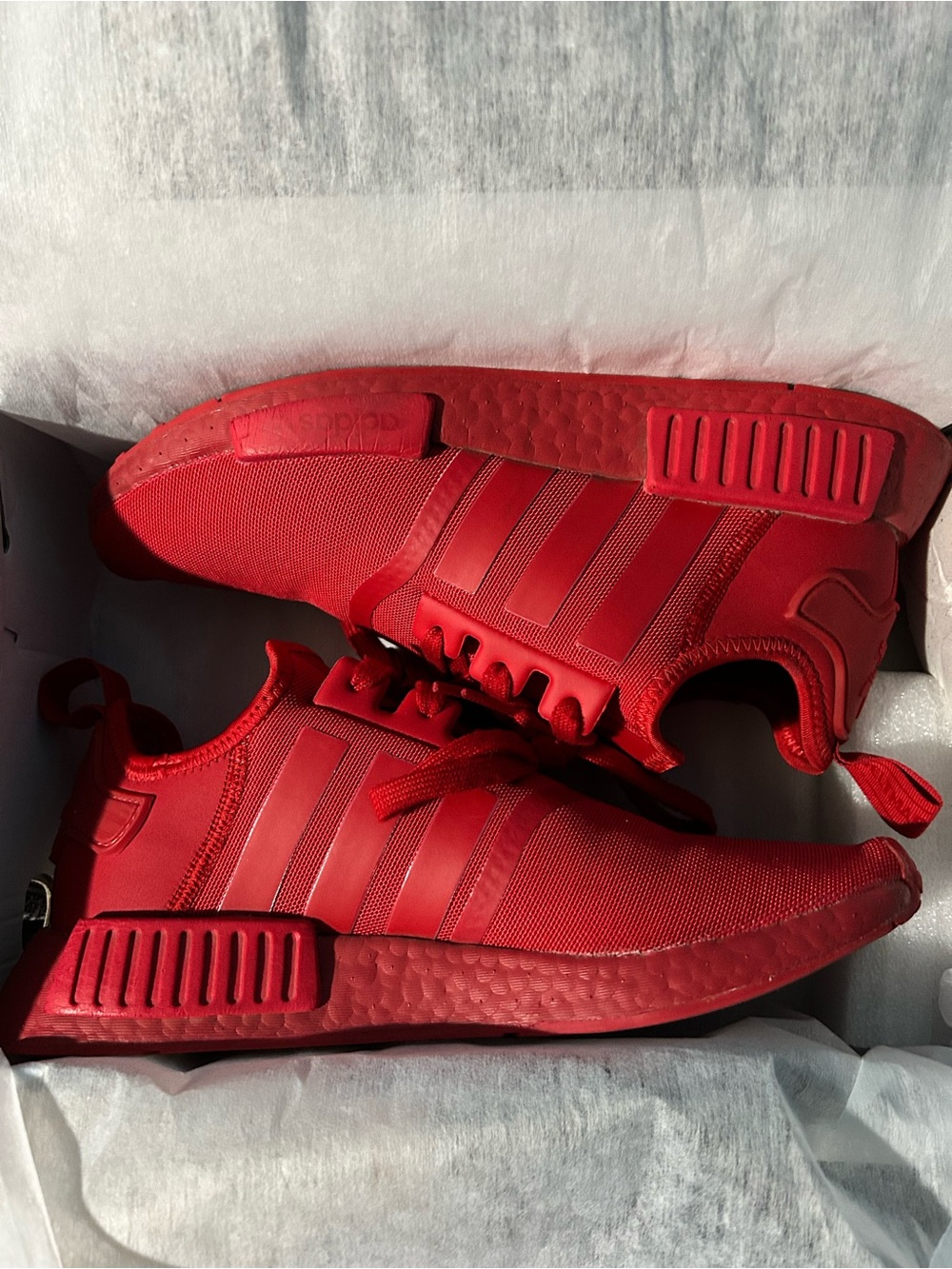adidas Red NMD R1 Monochrome Sneakers